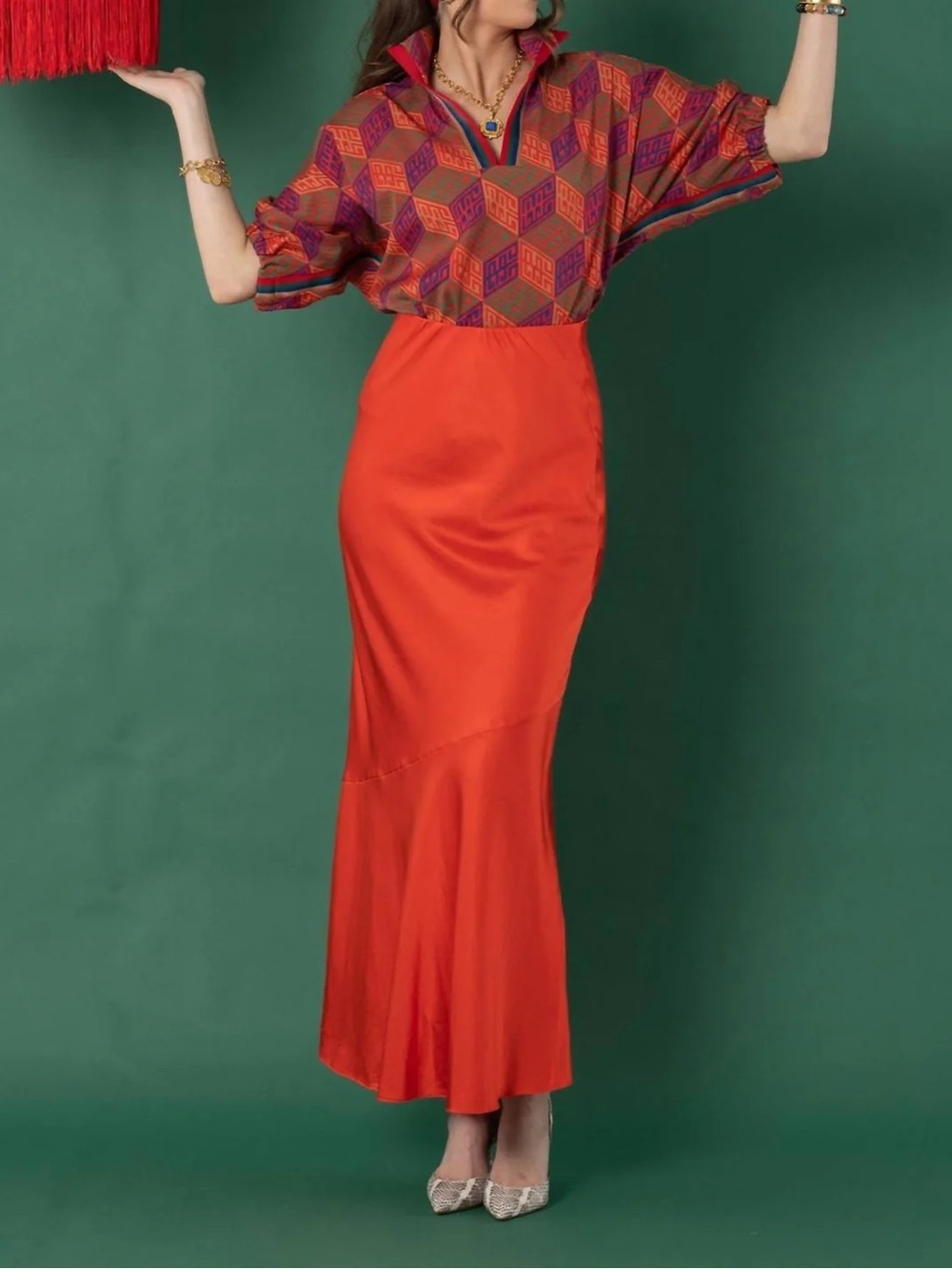 NWOT Emily McCarthy Poppy Top Small Vintage Monogram - Picture 7 of 8